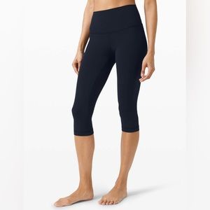 Lululemon Align High Rise  17" True Navy Crop Leggings (4)